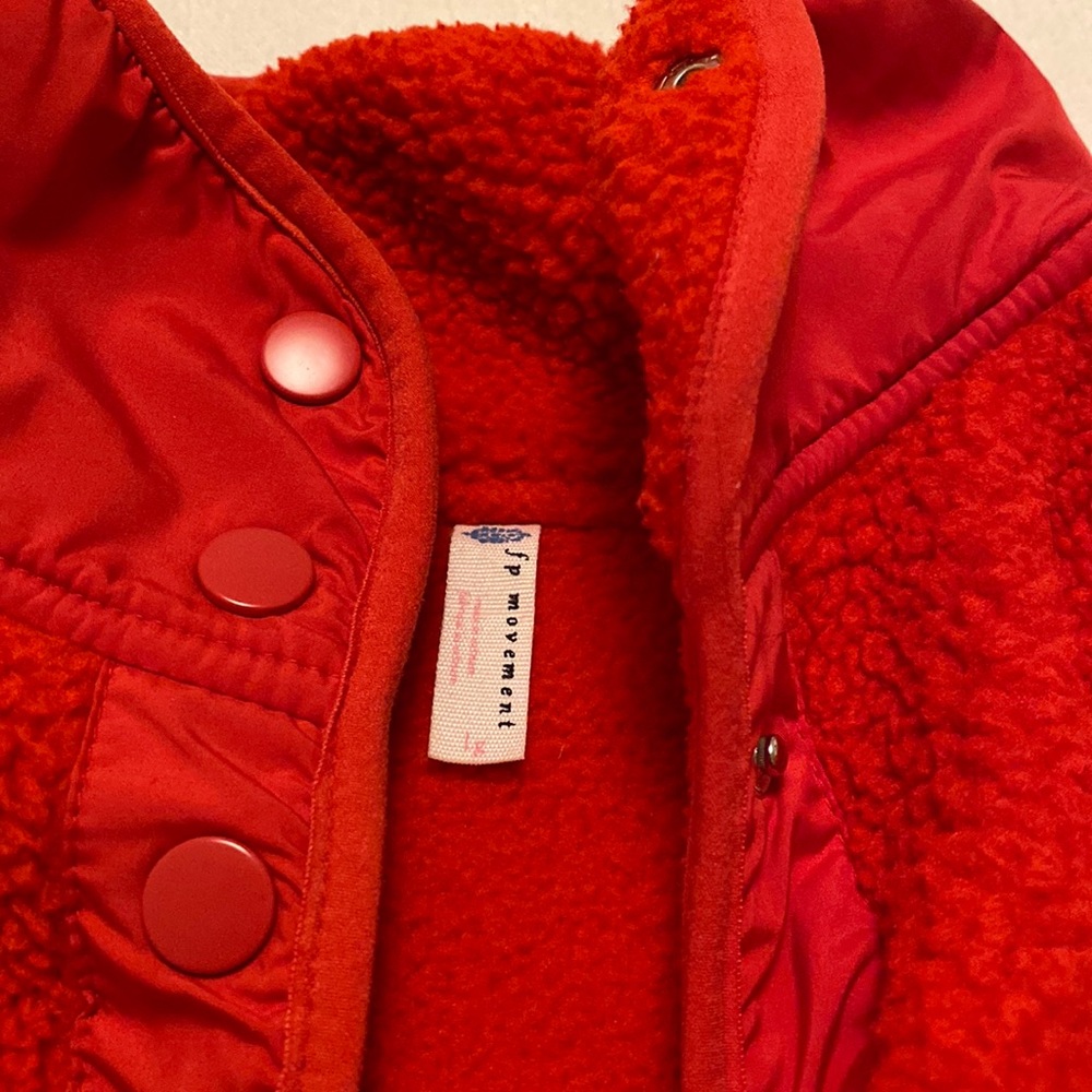 Free People Hit the Slopes Jacket, red, large